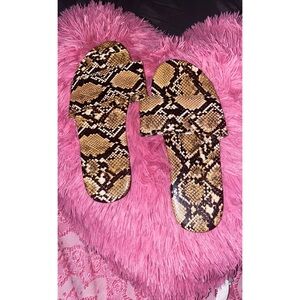 Snake Print Sandals